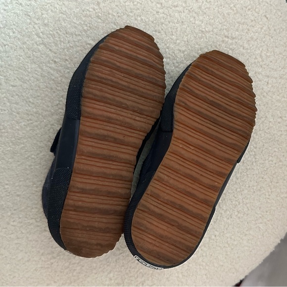 Superga 2173 Kids Strap Slip On Leather Suede Ankle Sneaker Boots Full Blue 12 - Picture 16 of 16